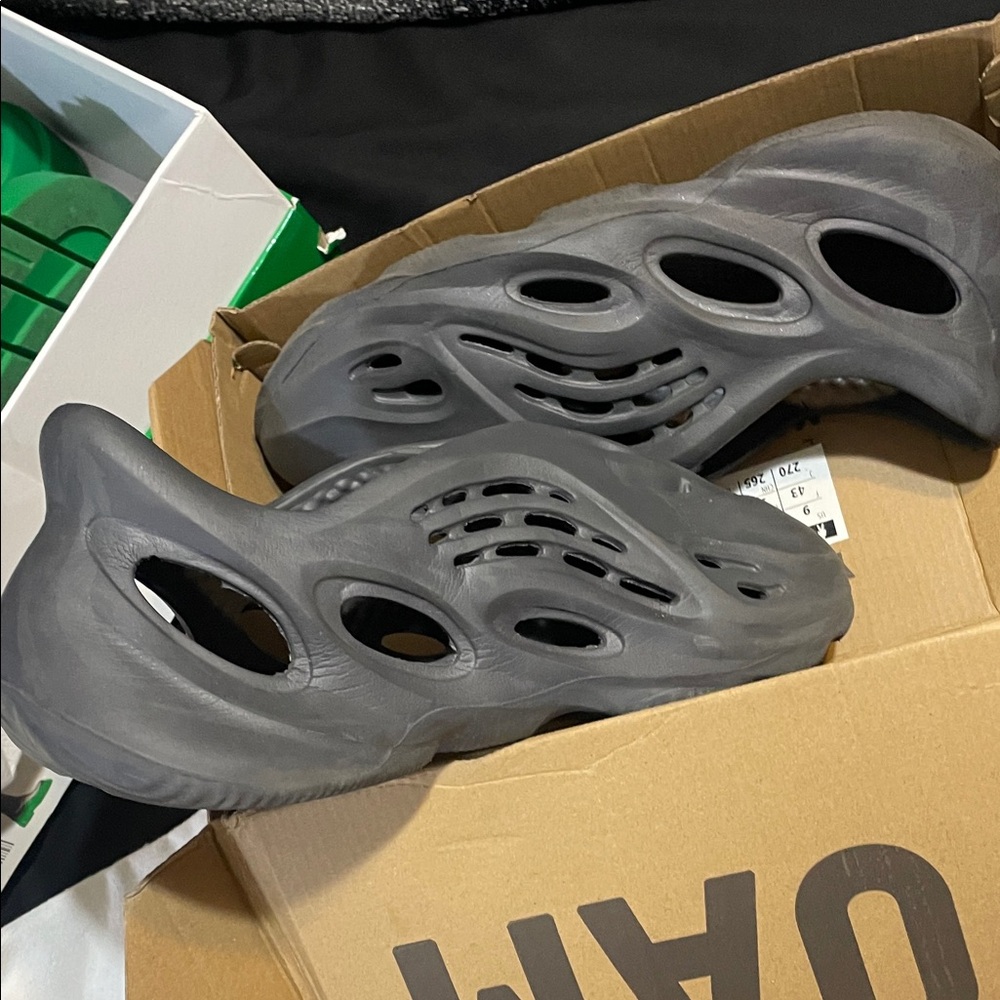 Adidas Gray Foam Runners